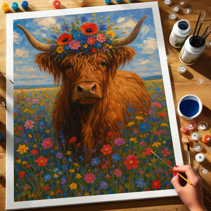 Highlands Cow | Paint by Numbers Kit