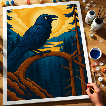 Forest Raven | Paint by Numbers Kit