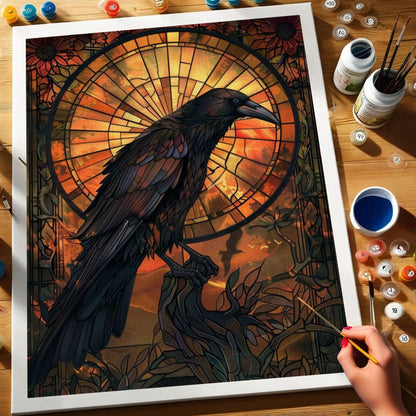 Raven of the Stained Sun | Paint by Numbers Kit