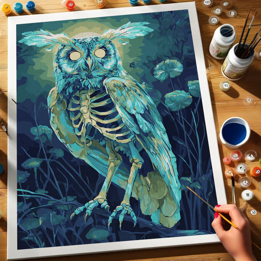 The Bone Owl | Paint by Numbers Kit
