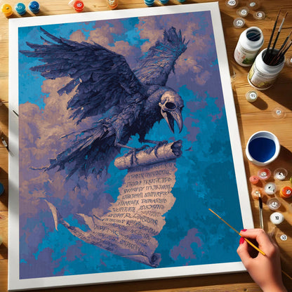 Raven's Message | Paint by Numbers Kit