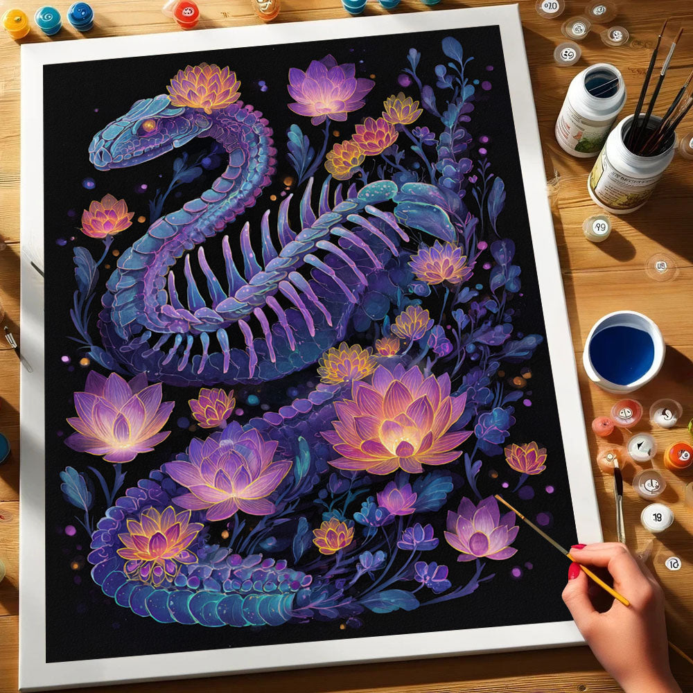 The Serpent's Bloom | Paint by Numbers Kit