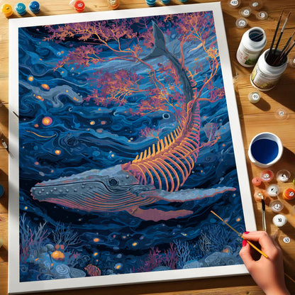 The Ghostly Whale | Paint by Numbers Kit