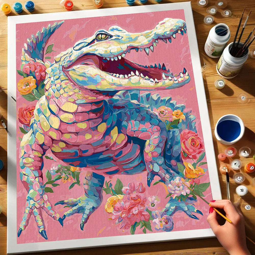 The Alligator's Smile | Paint by Numbers Kit