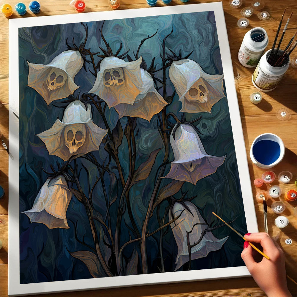 Ghoulish Bellflowers | Paint by Numbers Kit