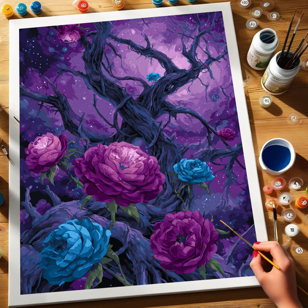 Midnight Thornbloom | Paint by Numbers Kit