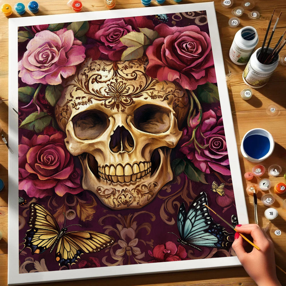 Floral Skull | Paint by Numbers Kit