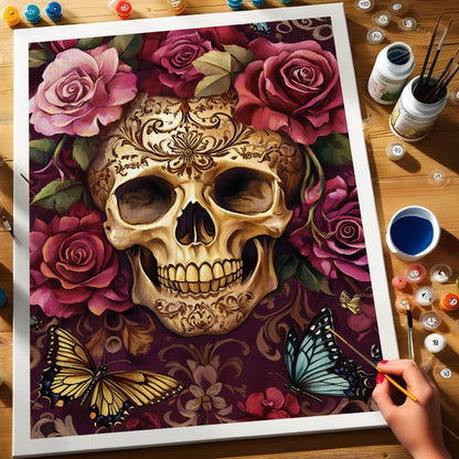 Floral Skull | Paint by Numbers Kit