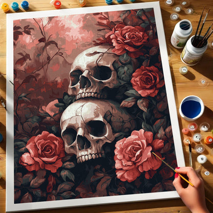 Crimson Rose Garden | Paint by Numbers Kit