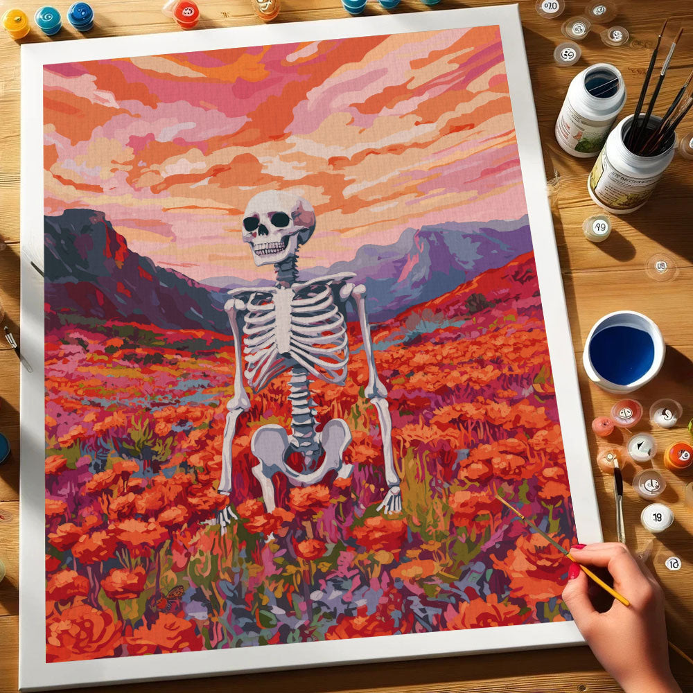 Flourish of Bones | Paint by Numbers Kit