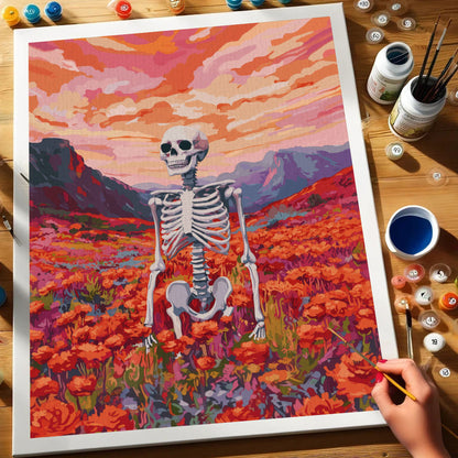 Flourish of Bones | Paint by Numbers Kit