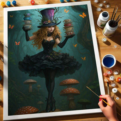 Tea Party in Halloween | Paint by Numbers Kit