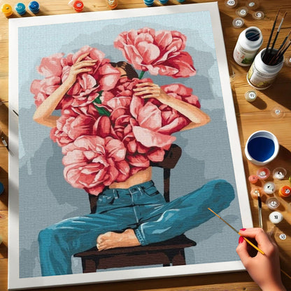 Hidden in Blossoms | Paint by Numbers Kit