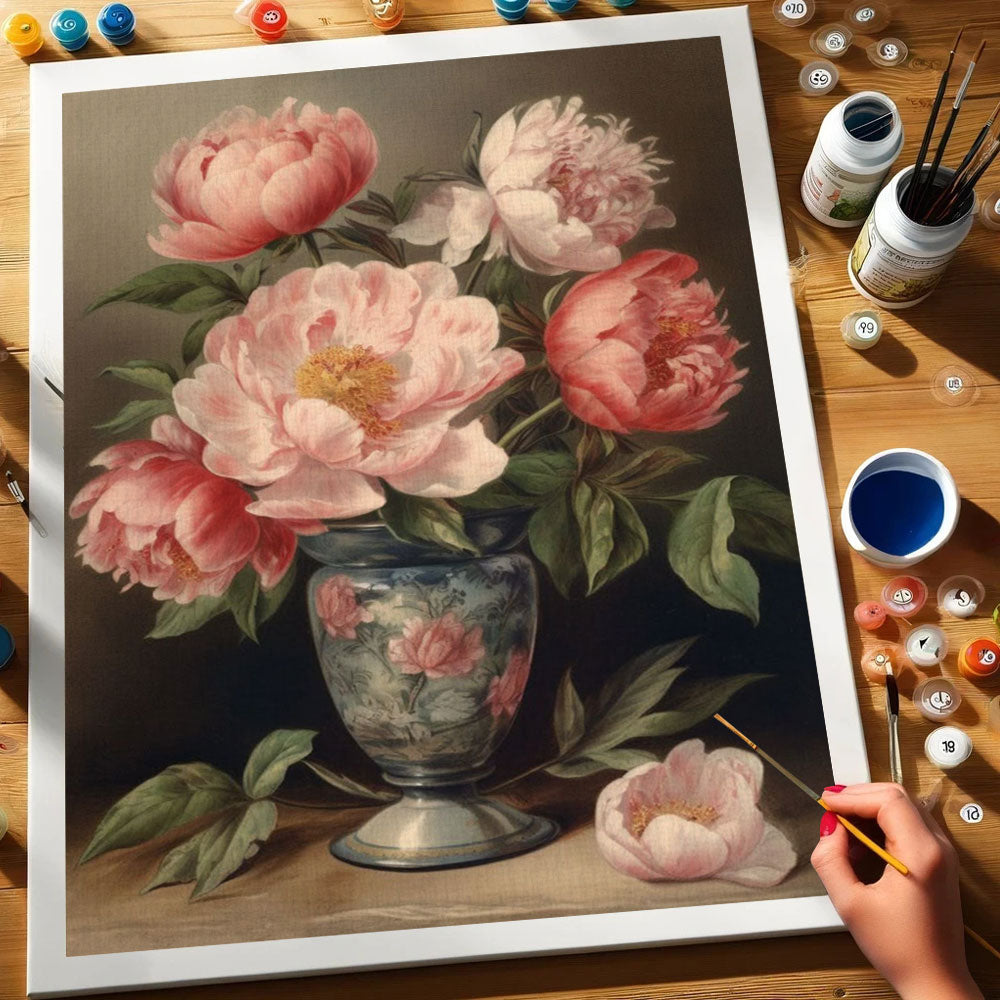 The Fragrance of Peonies | Paint by Numbers Kit