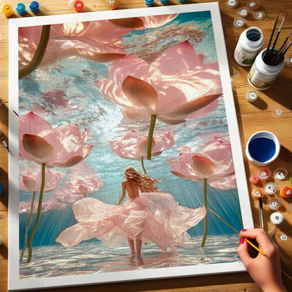 Underwater Lotus Dream | Paint by Numbers Kit