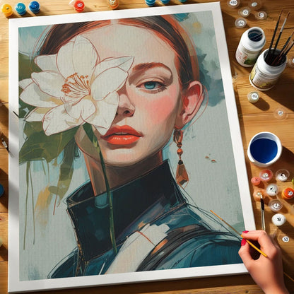 Floral Gaze | Paint by Numbers Kit