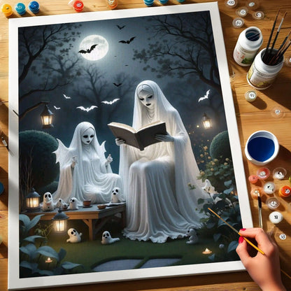 Ghostly Bedtime Story | Paint by Numbers Kit