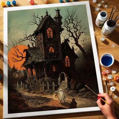 The Lantern Ghost | Paint by Numbers Kit