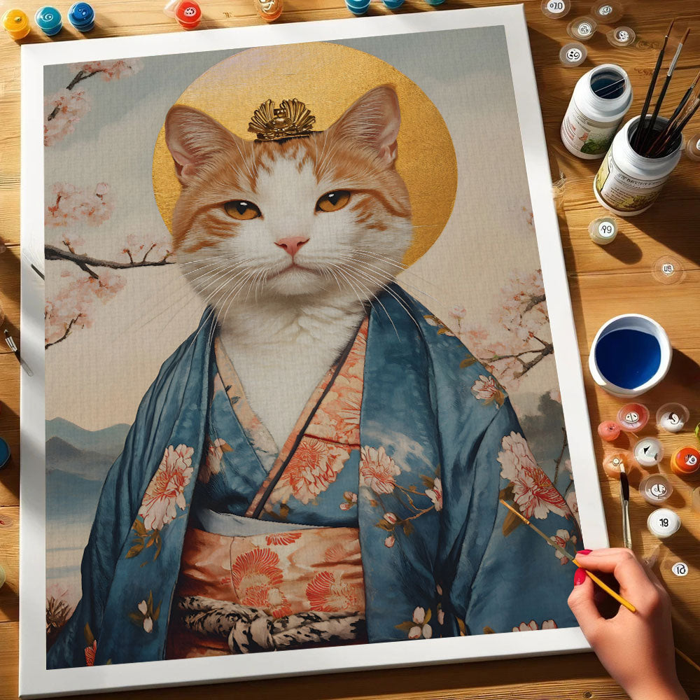 The Geisha Cat | Paint by Numbers Kit