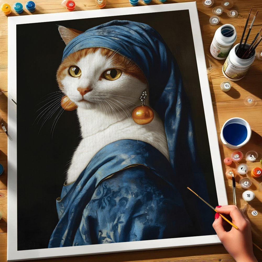 Mona Lisa Cat | Paint by Numbers Kit