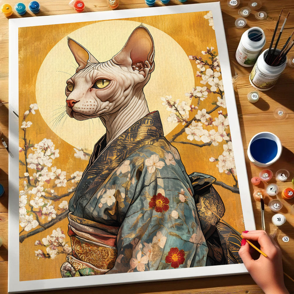 Kimono Cat | Paint by Numbers Kit