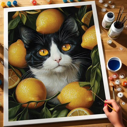 Lemon Cat | Paint by Numbers Kit