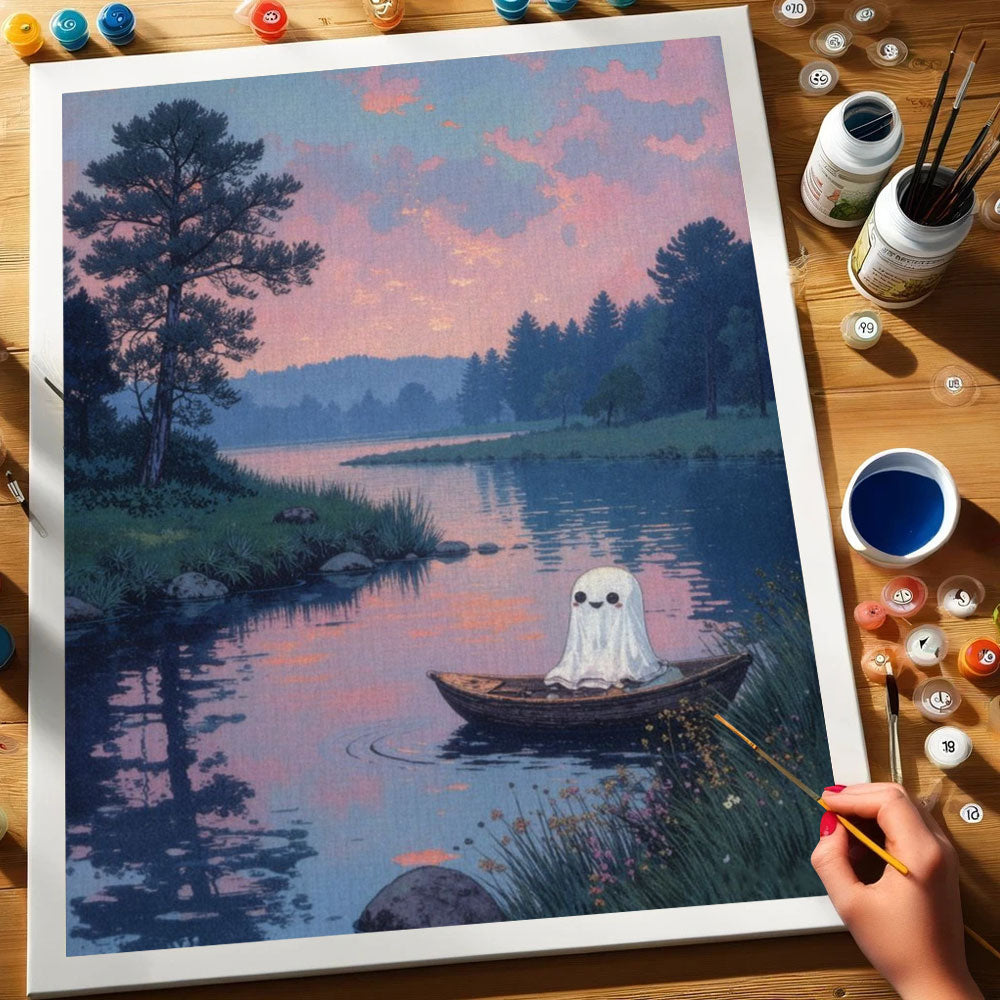 Ghost on the Lake | Paint by Numbers Kit