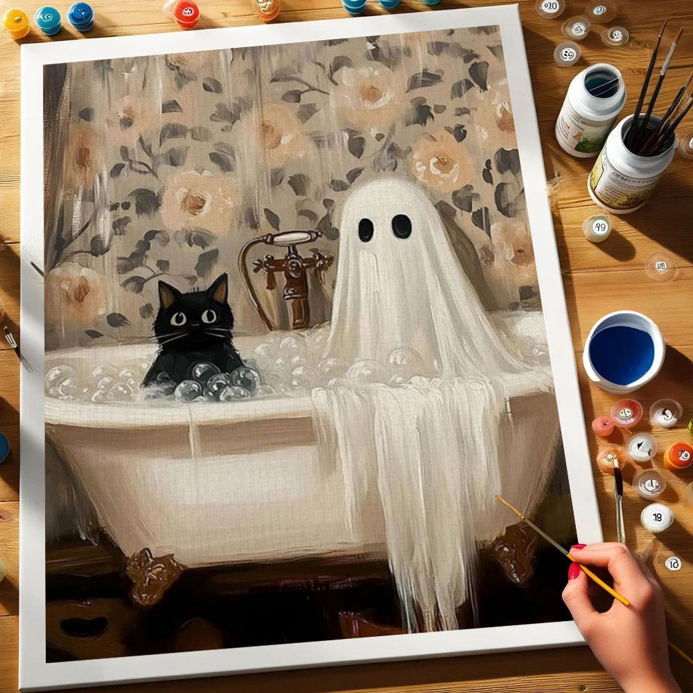 Bath Time with Boo | Paint by Numbers Kit