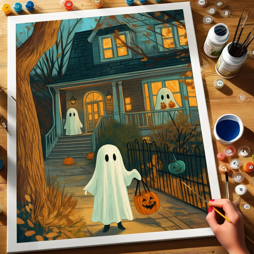 Trick-or-Treat Spirits | Paint by Numbers Kit