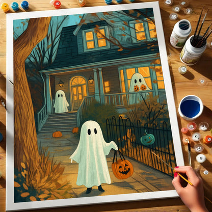 Trick-or-Treat Spirits | Paint by Numbers Kit