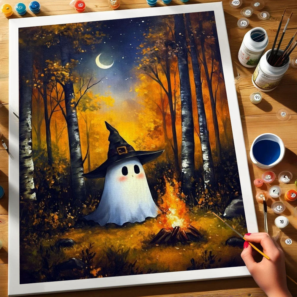 The Little Witch Ghost | Paint by Numbers Kit