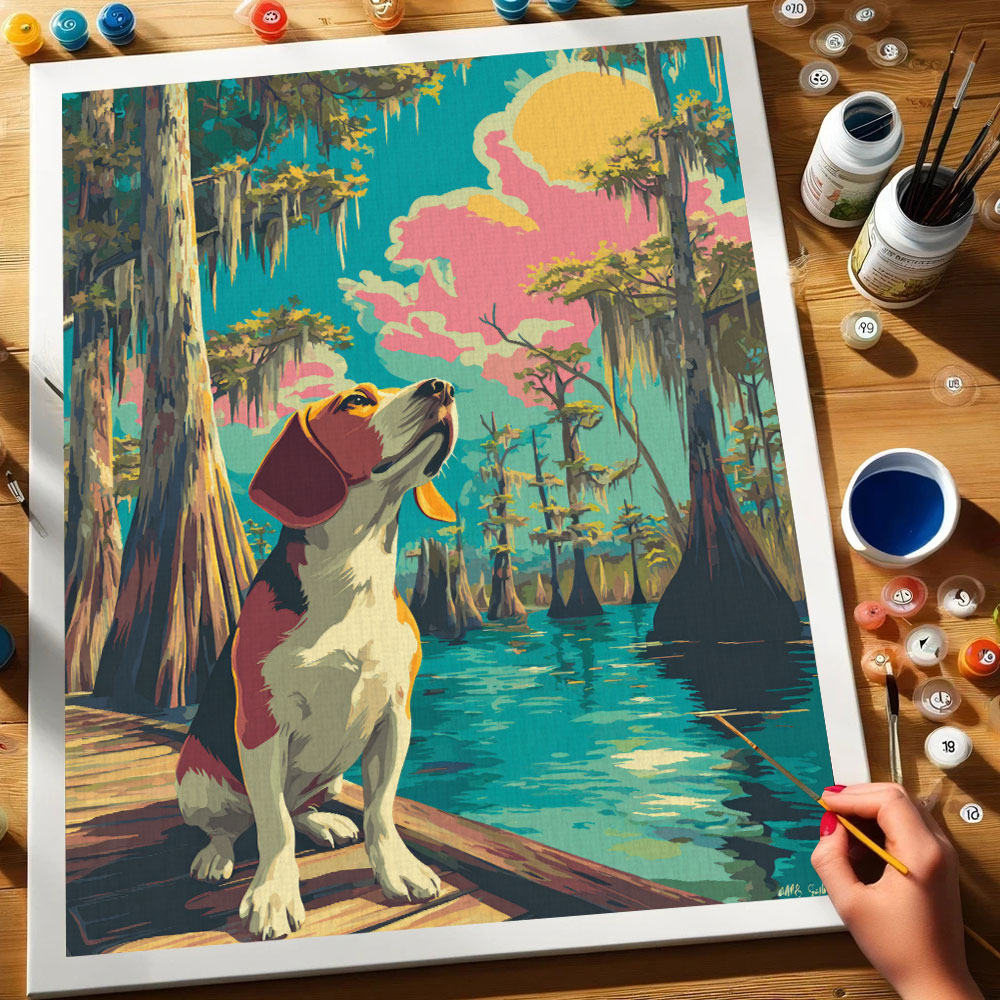Everglades NP - Beagle | Paint by Numbers Kit