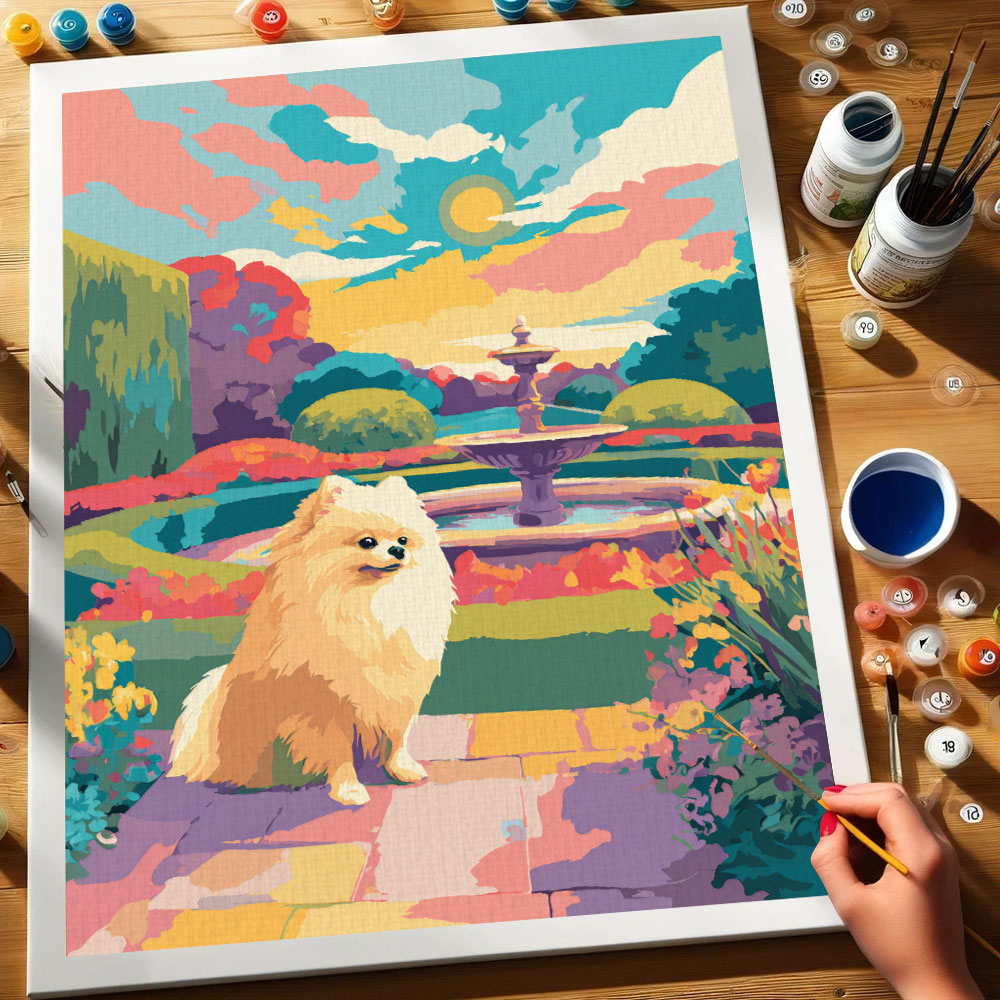 Biltmore Estate - Pomeranian | Paint by Numbers Kit