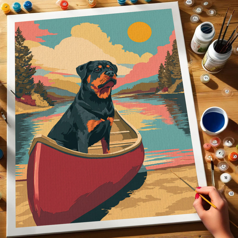 Voyageurs NP - Rottweiler | Paint by Numbers Kit