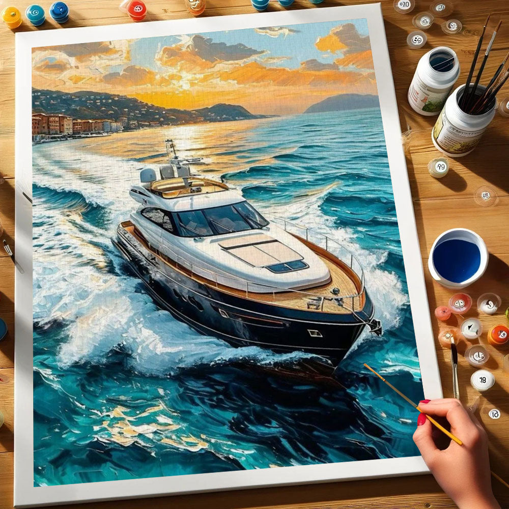 Sunset Cruise|Paint by Numbers Kit
