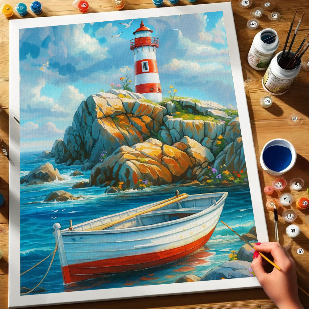 Harbor Light|Paint by Numbers Kit