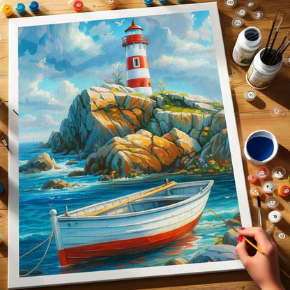Harbor Light|Paint by Numbers Kit