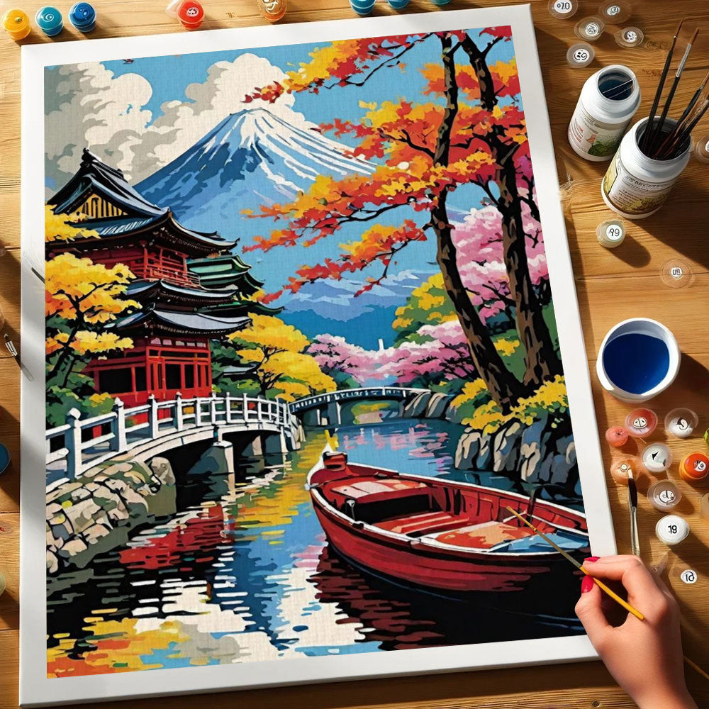 Chureito Pagoda|Paint by Numbers Kit
