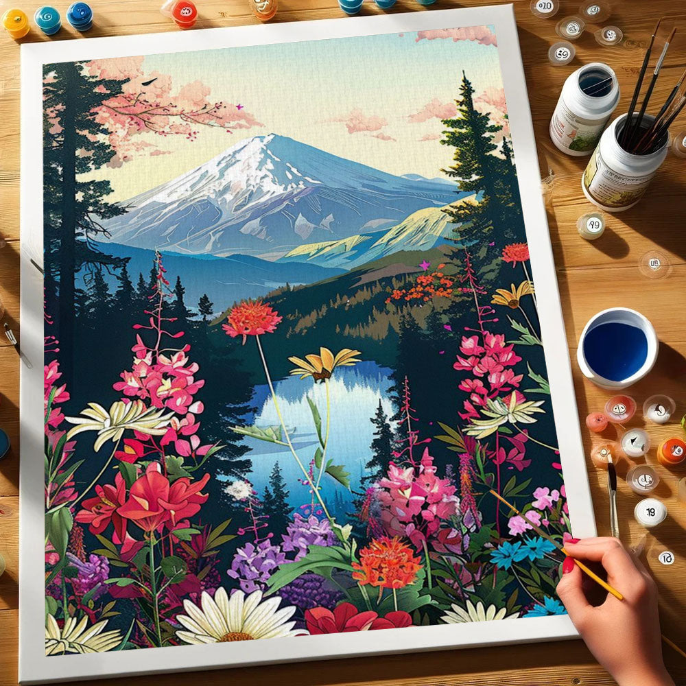 Fuji Mount|Paint by Numbers Kit
