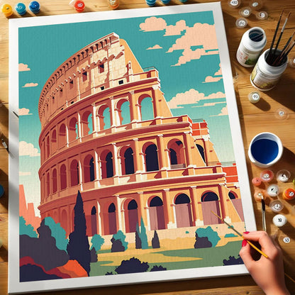 Colosseum, Rome|Paint by Numbers Kit