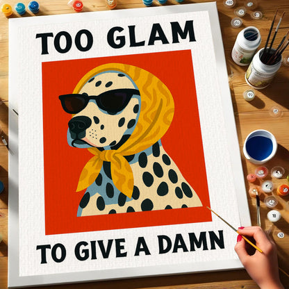 To Glam To Give A Damn | Paint By Number Kit