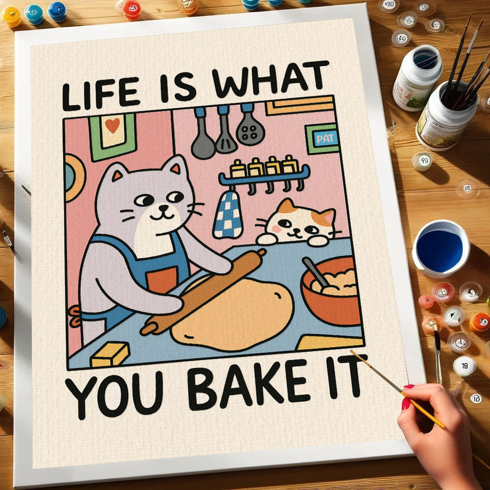 Life Is What You Bake It | Paint By Number Kit
