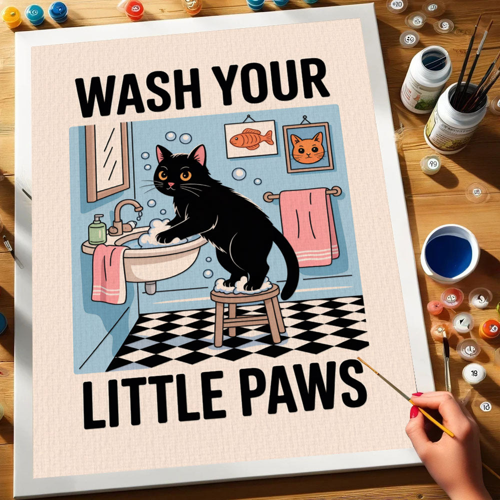 Wash Your Little Paws 1 | Paint By Number Kit