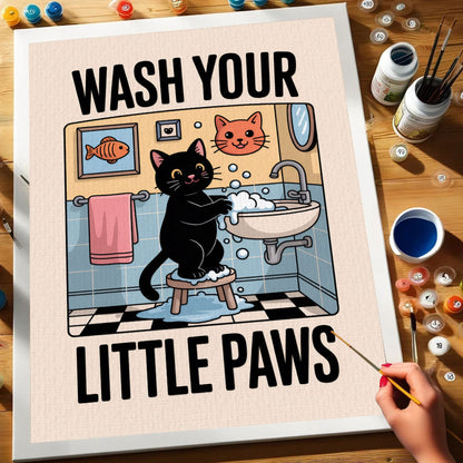 Wash Your Little Paws 2 | Paint By Number Kit