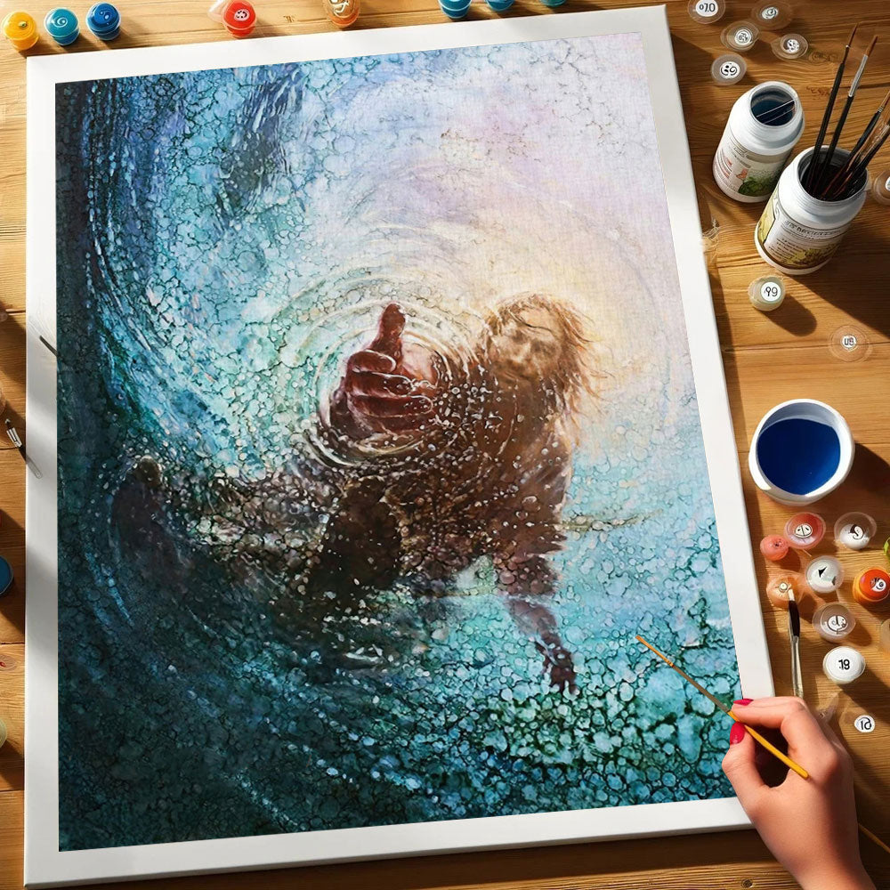 絵画 GOD For The Love of God (Art Print Framed) - Blend Cota Studios