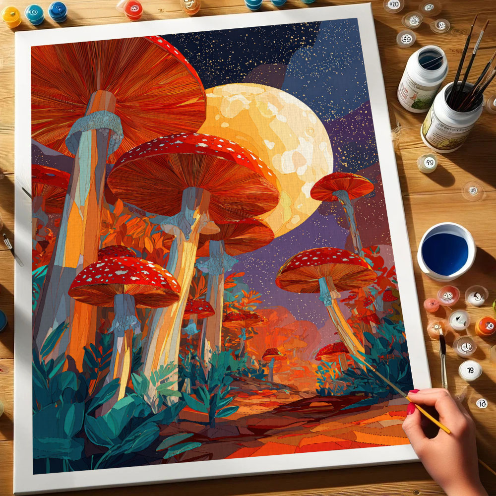 Cosmic Fungi | Paint by Numbers Kit