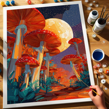 Cosmic Fungi | Paint by Numbers Kit