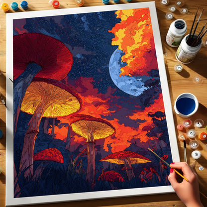Starlight Shrooms | Paint by Numbers Kit