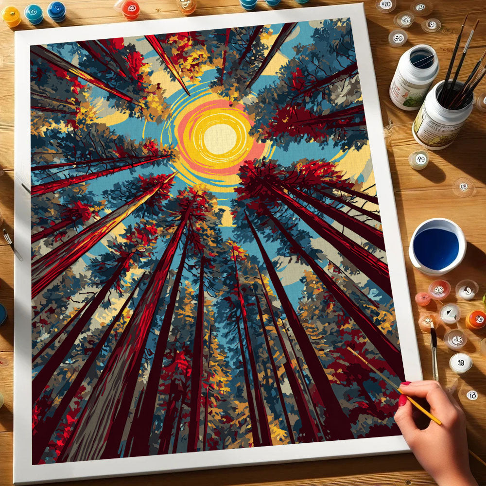Sunburst Canopy | Paint by Numbers Kit