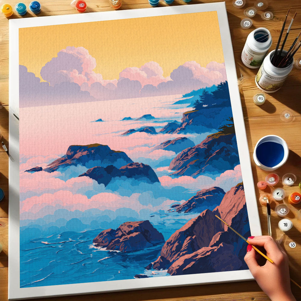 Pastel Cliffs | Paint by Numbers Kit